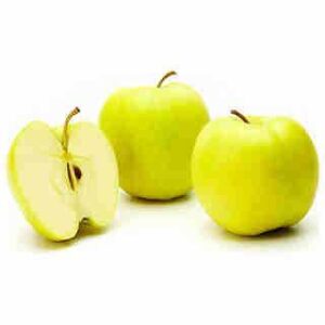 Manzana Golden cortada